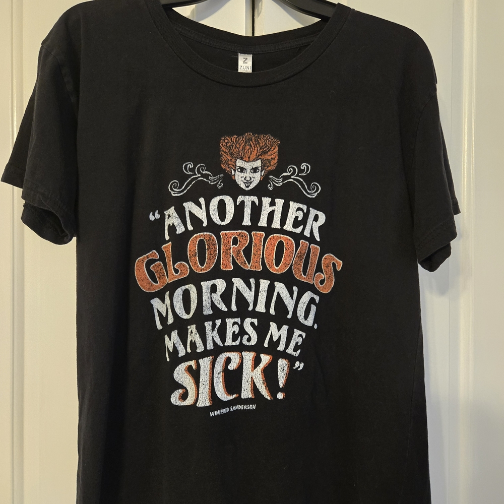 Black and Orange Short Sleeve Tee with Bold Graphic